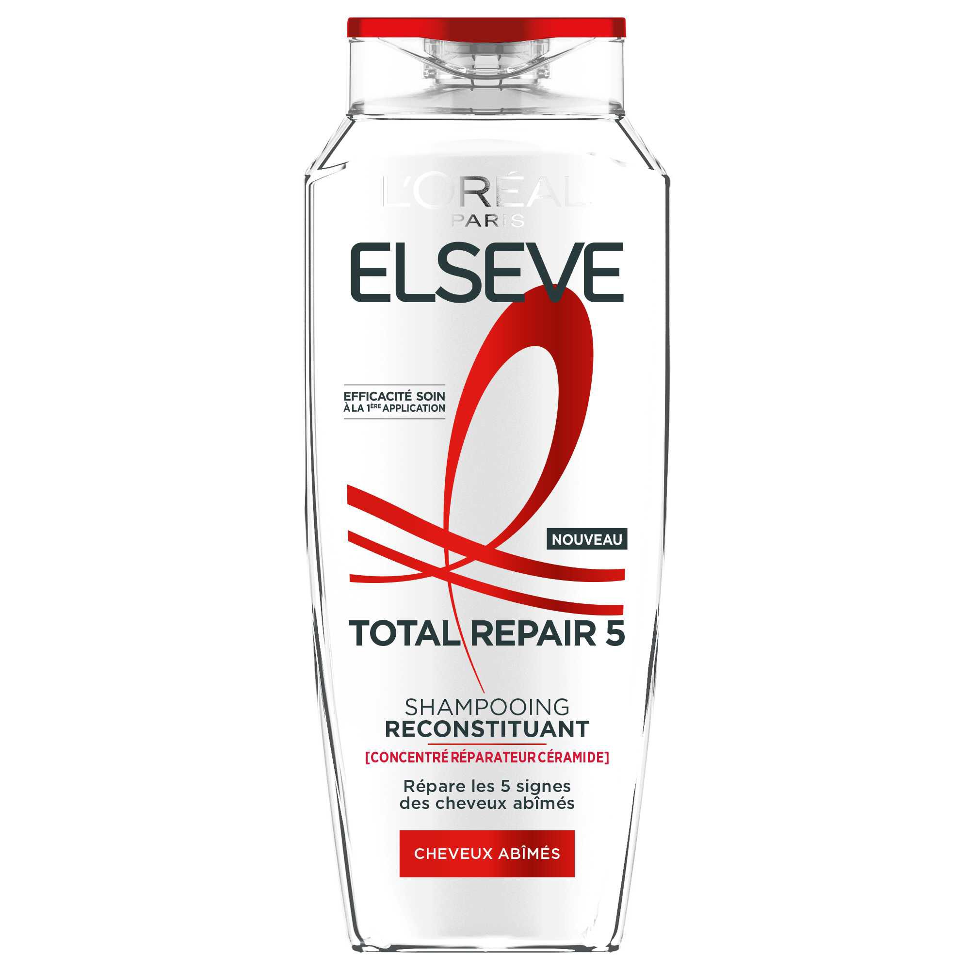 Elseve Total Repair 5   Shampooing Reconstituant enrichi en Concentre Reparateur Ceramide