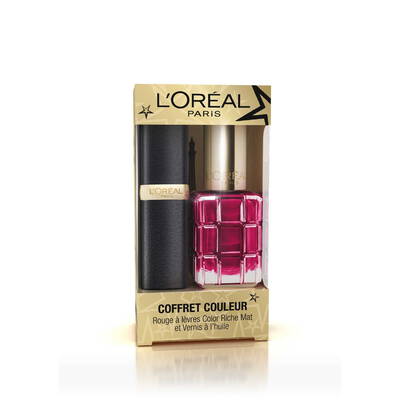 Coffret Rouge à Lèvres Color Riche Mat et Vernis à