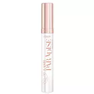 Flacon de mascara blanc et rose du primer Lash Paradise de L'Oreal Paris, presente de face sur fond blanc​