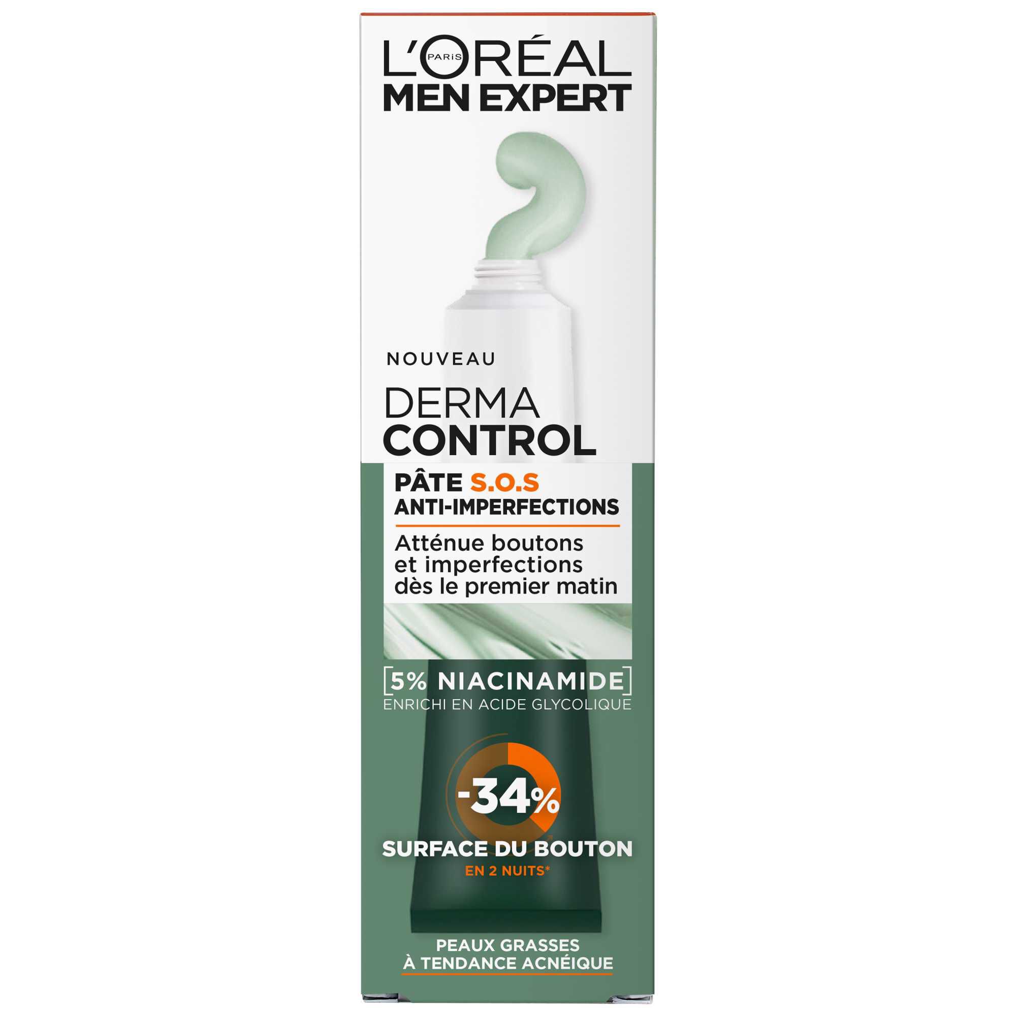 Men Expert Derma Control Pate S.O.S Anti-Imperfections Niacinamide