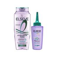 Elseve Hyaluron Pure Routine Capillaire Purifiante enrichie en Acides Salicylique et Hyaluronique