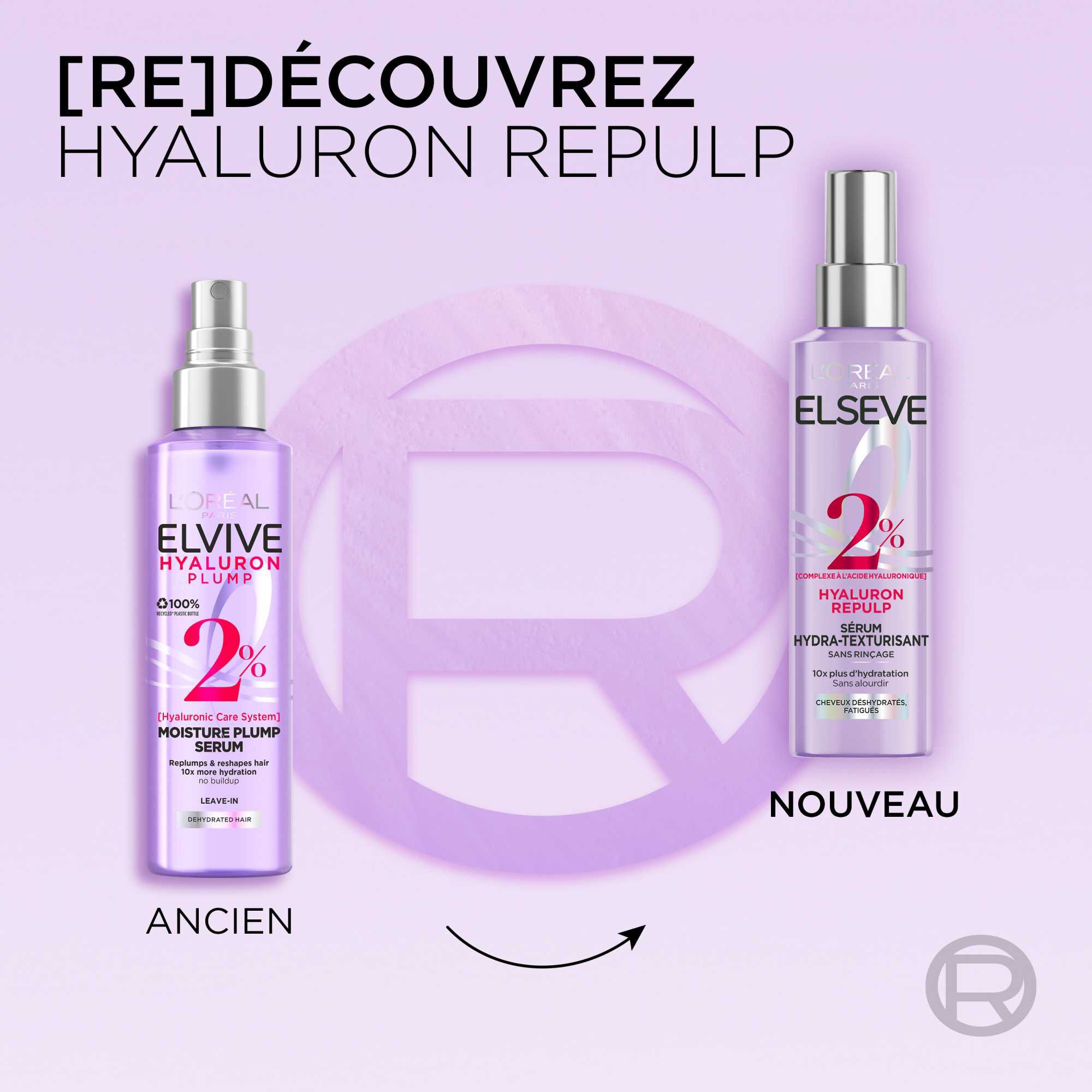 Elseve Hyaluron Repulp Serum Hydra-Texturisant pour Cheveux Deshydrates