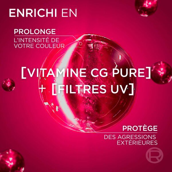 Elseve Color Vive Shampooing Protection Couleur enrichi en Vitamine Cg Pure et Filtre UV