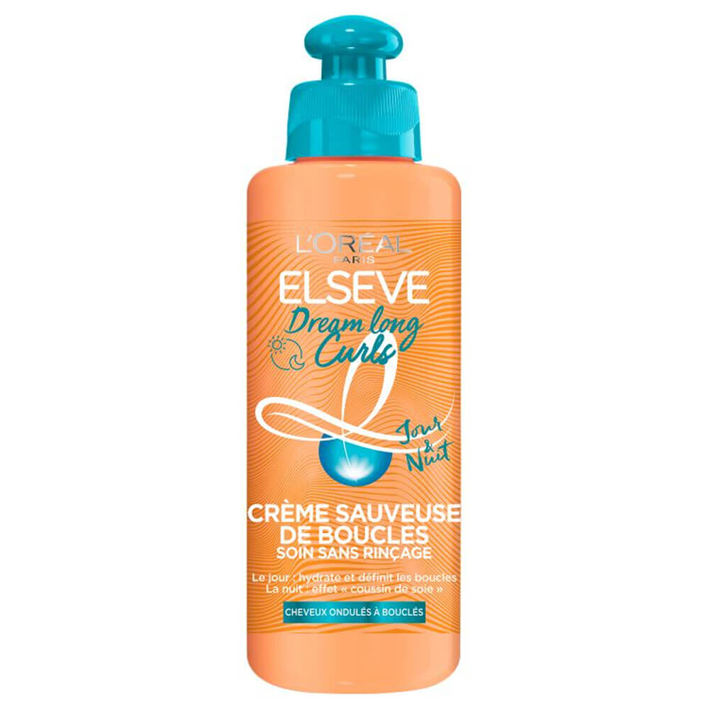 Elseve Dream Long Creme sauveuse de boucles sans rincage pour cheveux ondules a boucles