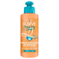 Elseve Dream Long Creme sauveuse de boucles sans rincage pour cheveux ondules a boucles