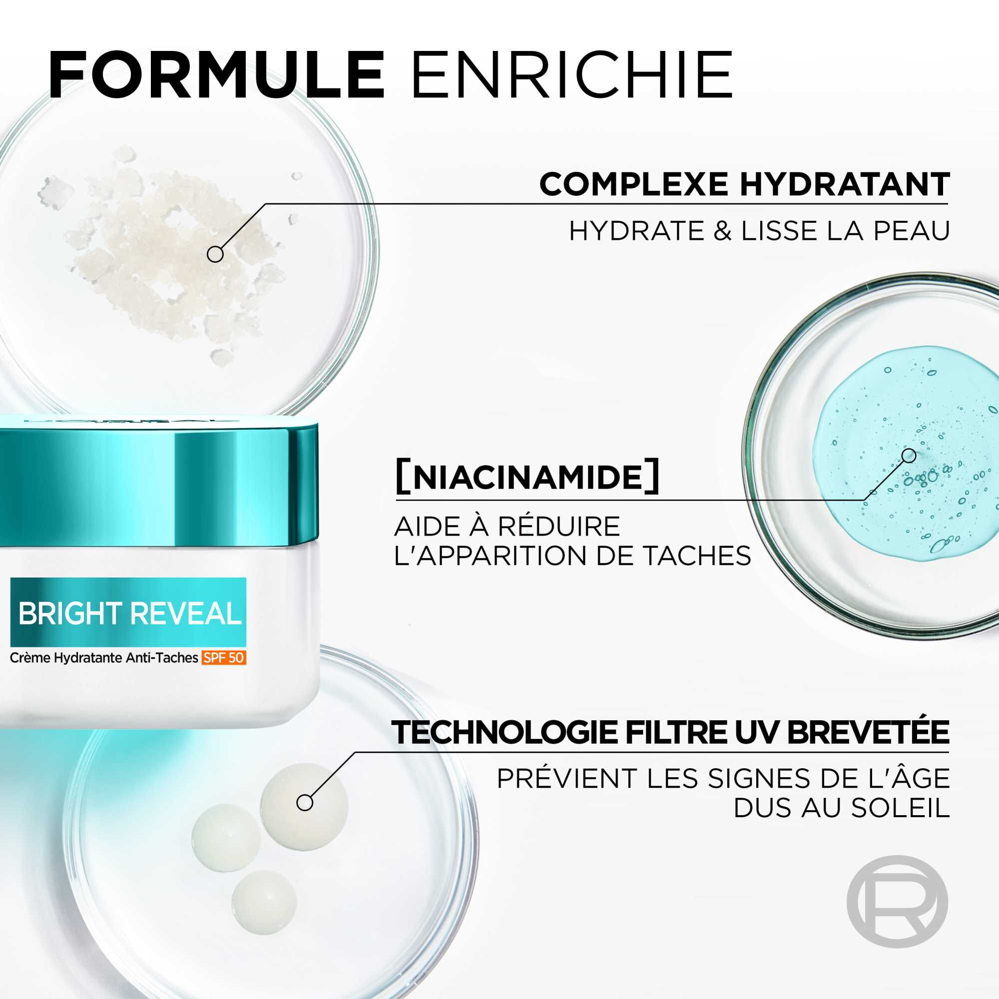 Bright Reveal Creme Hydratante Anti-Taches SPF50