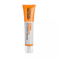 Tube de creme orange et blanche L'Oreal Men Expert Hydra Energetic, avec l'inscription 'HEALTHY LOOK ENERGIZING GEL' et 'L'OREAL MEN EXPERT' en noir.