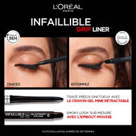Trousse Femme - Mascara Telescopic Lift Noir + Infaillible 36H Grip Liner