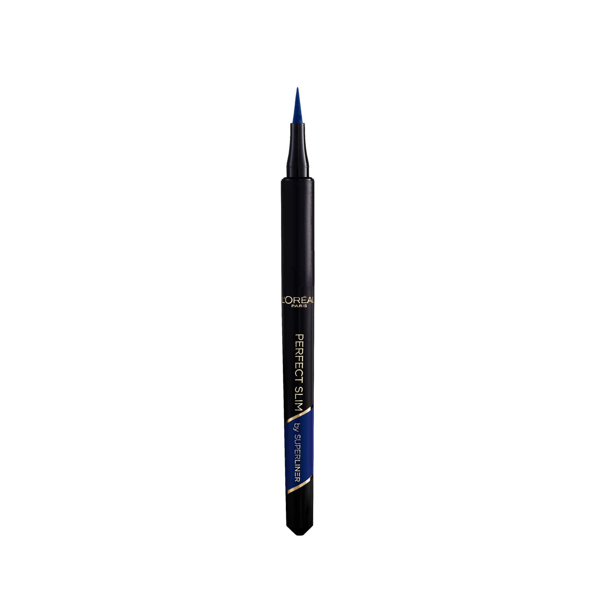 Le Super Liner Perfect Slim ouvert, montrant sa mine feutre ultra-fine et precise.​