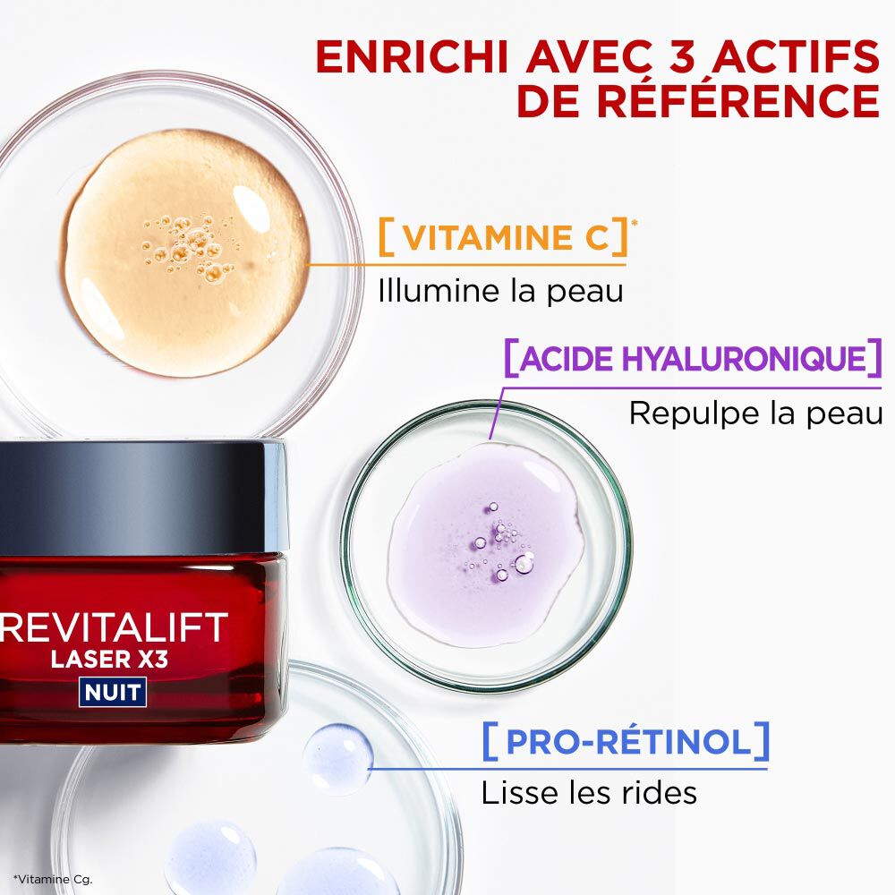 Revitalift Laser X3 Creme de Nuit Anti-Age Triple Action