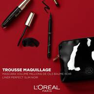 Trousse Femme - Mascara Volume Millions de Cils Baume Noir + Eyeliner Perfect Slim Noir