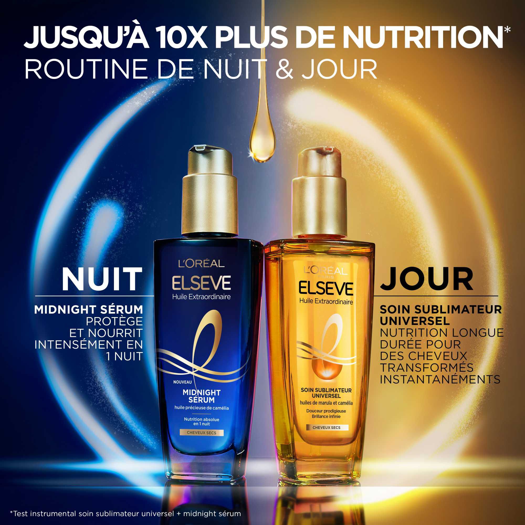 Elseve Huile Extraordinaire Soin Midnight Serum enrichi en huile precieuse de Camelia