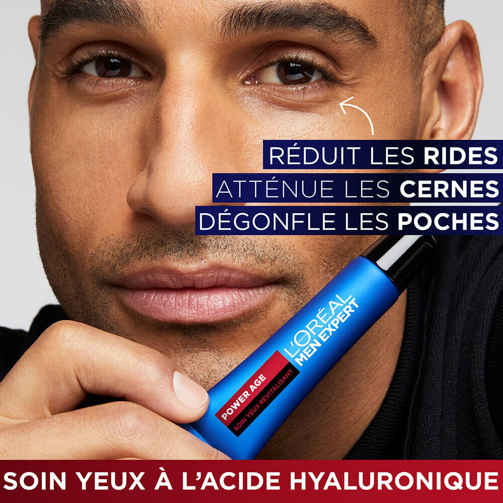 Men Expert Power Age Soin Yeux Revitalisant Acide Hyaluronique