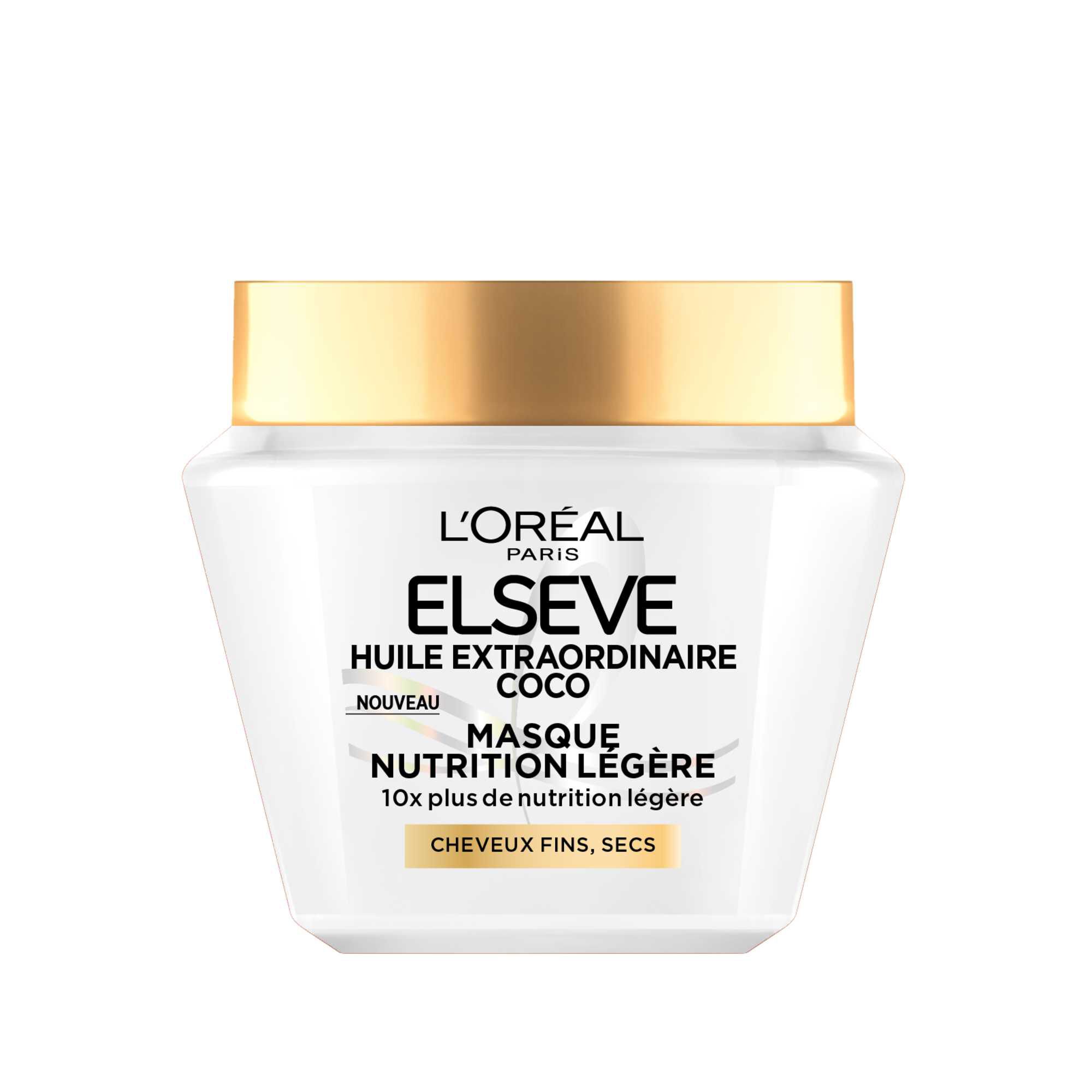 Elseve Huile Extraordinaire Coco Masque Nutrition Legere