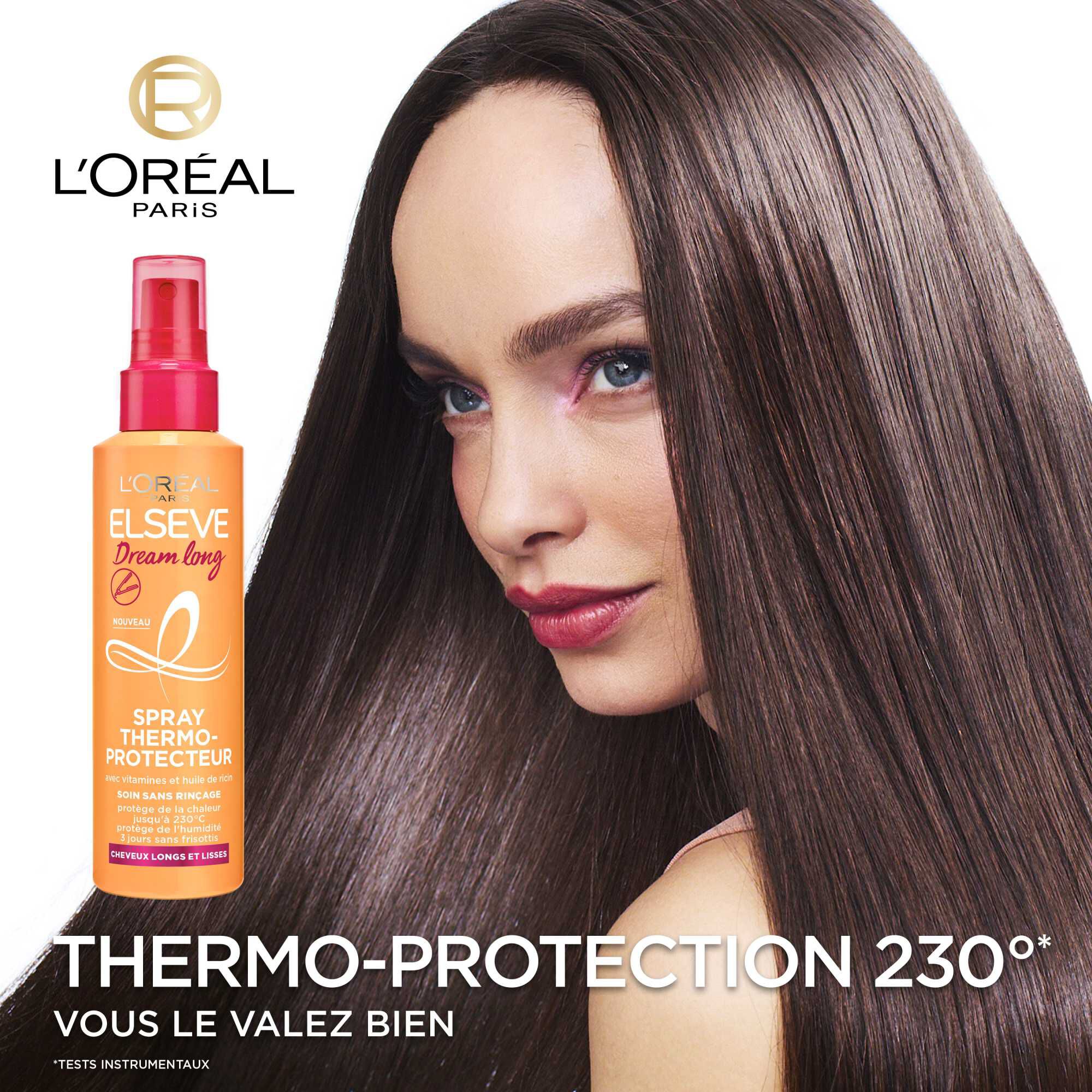 Spray Thermoprotecteur pour Cheveux Longs