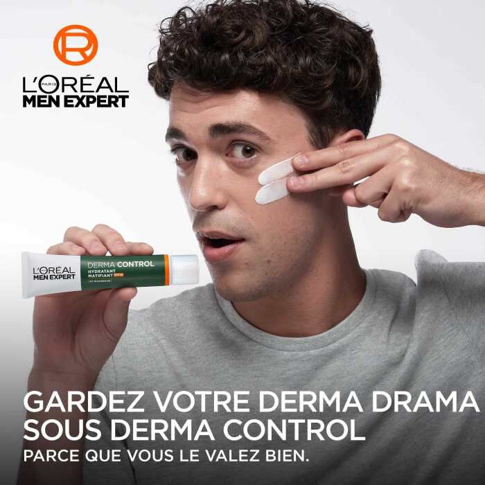 Men Expert Derma Control  Hydratant Matifiant SPF30