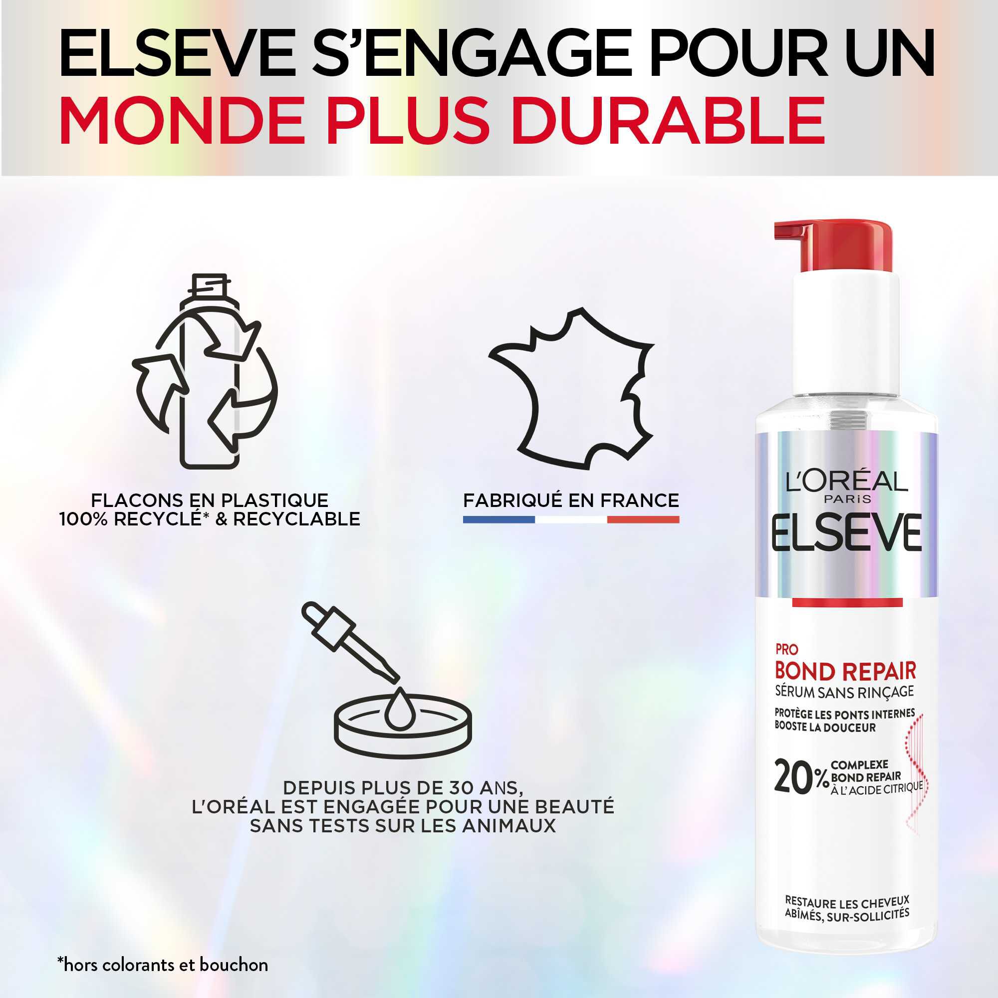 Elseve Pro Bond Repair   Serum Reparateur Sans Rincage pour restaurer les cheveux abimes, sur-sollicites