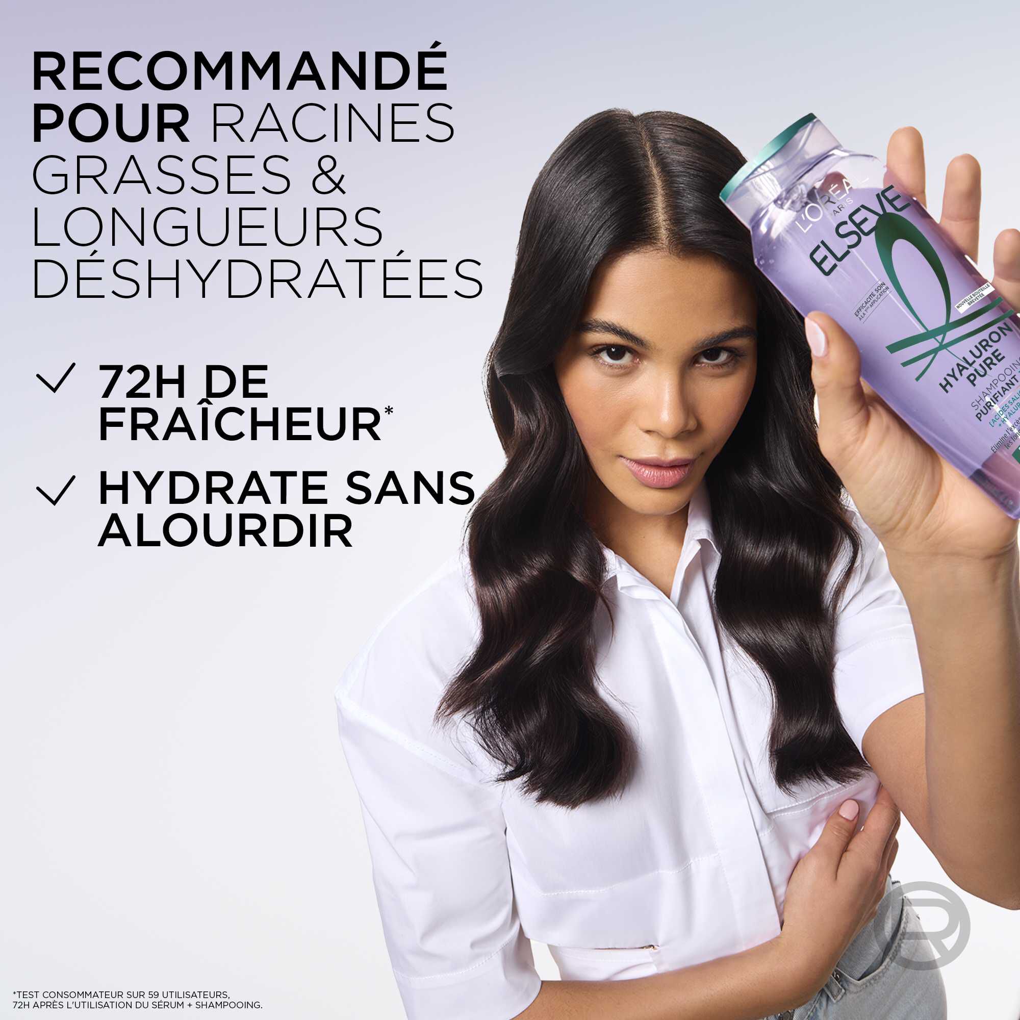 Elseve Hyaluron Pure Shampooing Purifiant enrichi en Acides Salicylique et Hyaluronique