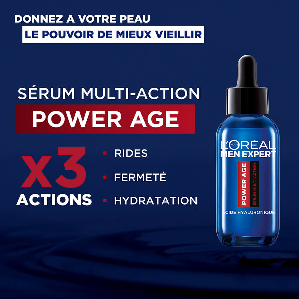 Men Expert Power Age Serum Multi-Action Acide Hyaluronique