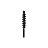 Gros plan sur la brosse fine et droite du mascara, montrant ses picots rapproches pour une application precise.
