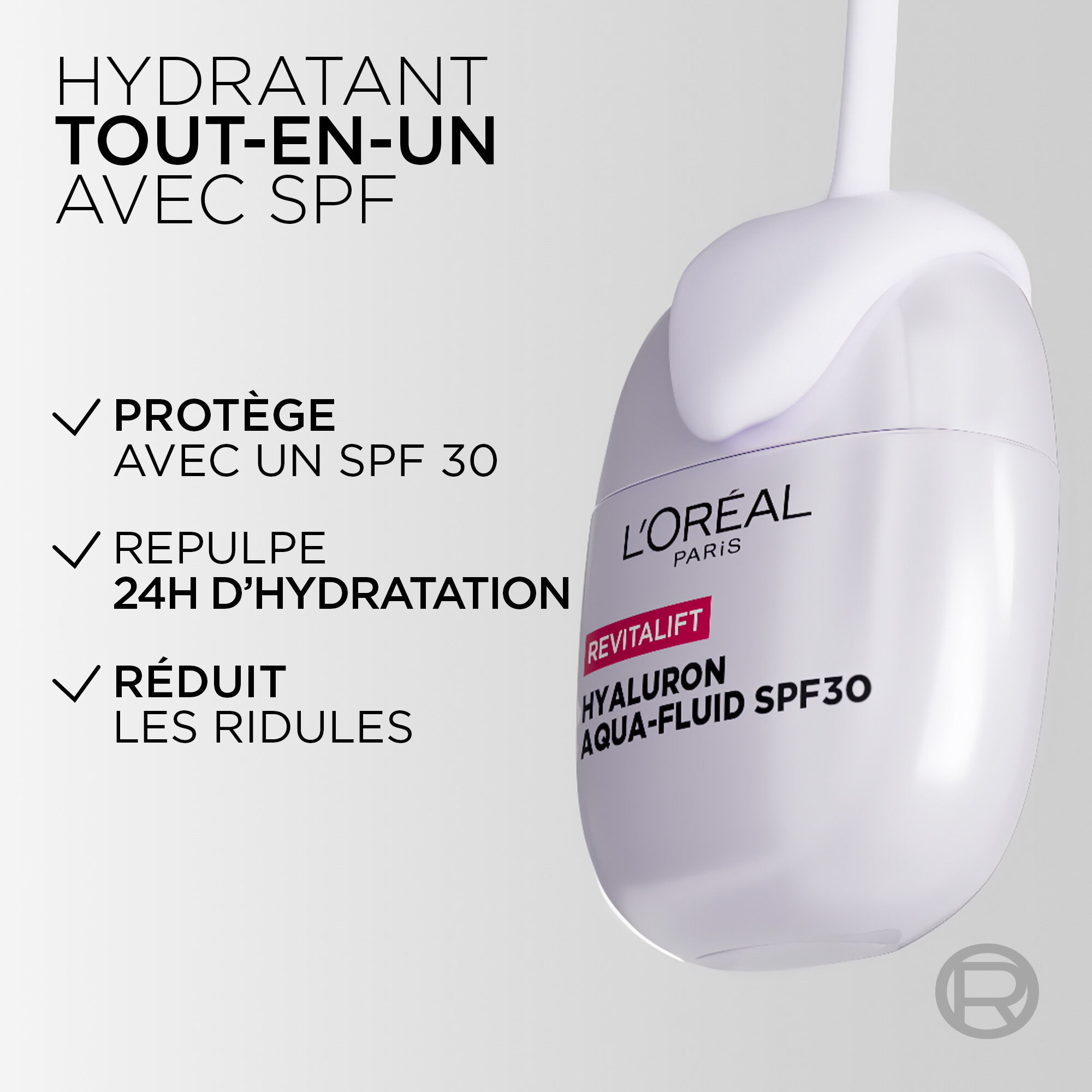 Revitalift Filler Aqua-Fluide SPF30 Hyaluron Repulpant