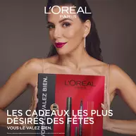 L'Oreal Paris   Coffret Cadeau – L'Oreal Paris Telescopic Lift Noir, Felt tip Eyeliner, Infaillible Matte Resistance Rouge.