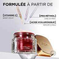 Soin Profond Visage Anti-Age a l'Acide Hyaluronique, Pro-Retinol et Vitamine C