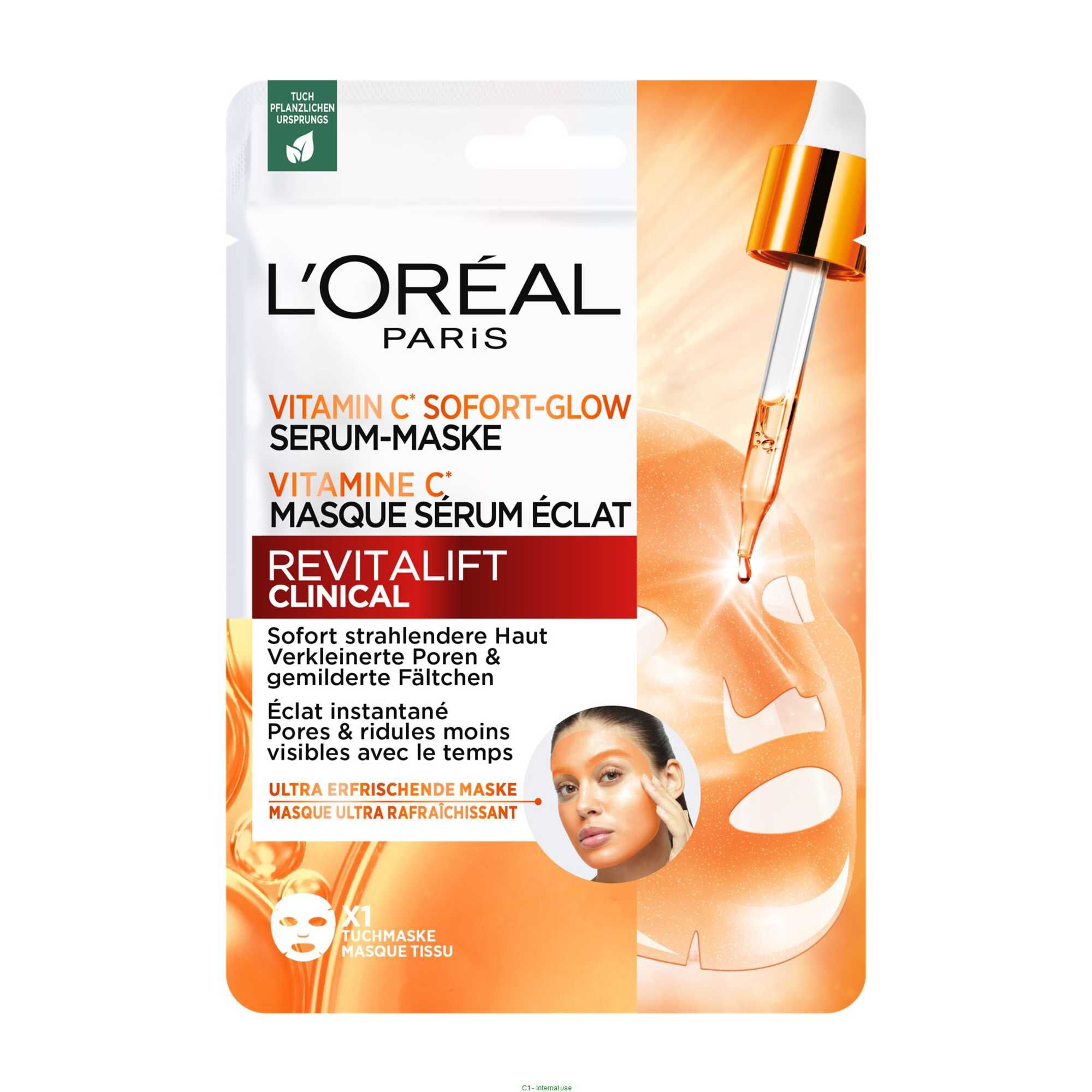 l'oréal paris Revitalift Clinical Masque Vitamine C Eclat Pores Ridules