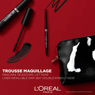 Trousse Femme - Mascara Telescopic Lift Noir + Infaillible 36H Grip Liner