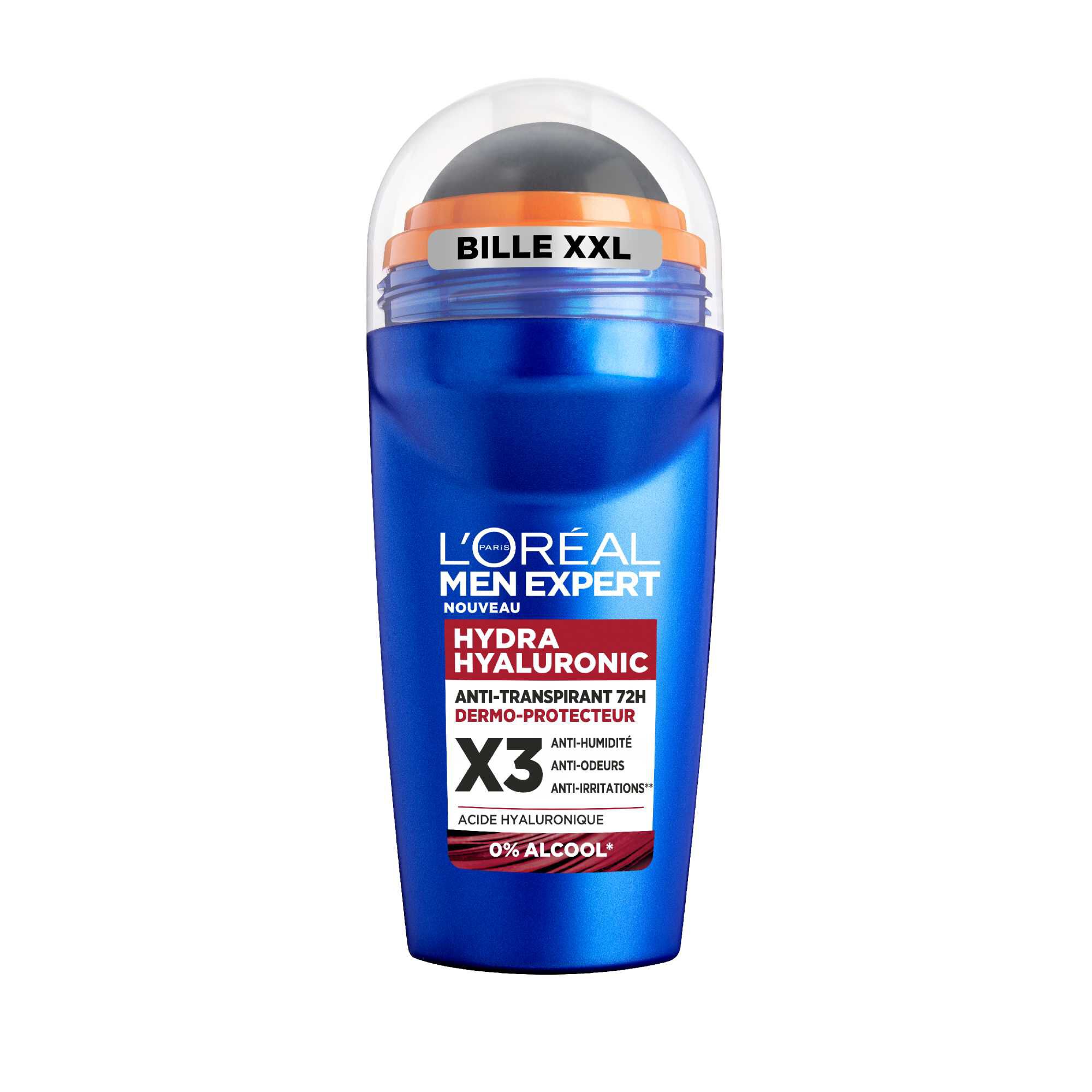 Men Expert Hydra Hyaluronic Deodorant bille Anti-transpirant 72h dermo-protecteur