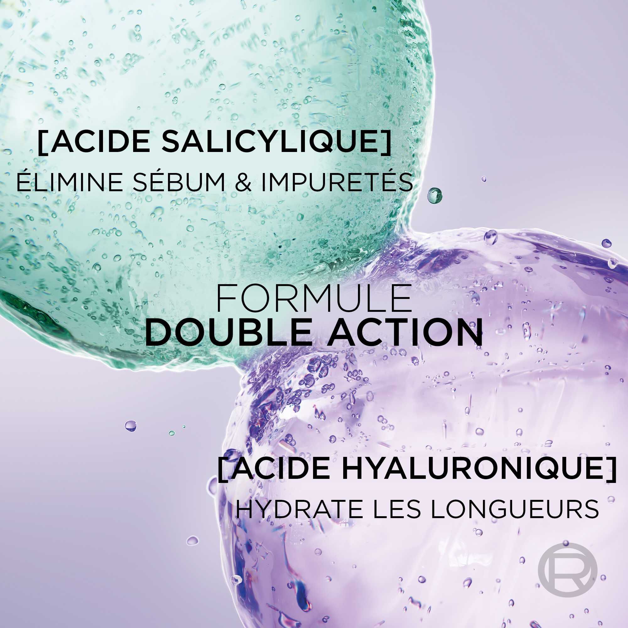 Elseve Hyaluron Pure Shampooing Purifiant enrichi en Acides Salicylique et Hyaluronique