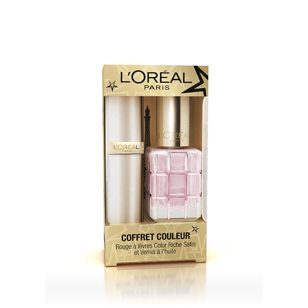 Coffret Rouge à Lèvres Color Riche Satin et Vernis à