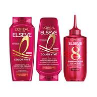 Elseve Color Vive   Routine Capillaire Protection Couleur enrichie en Vitamine Cg Pure et Filtre UV