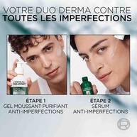 Men Expert Derma Control  Routine Anti-Imperfections Gel Moussant Purifiant & Serum Anti-Imperfections