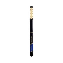 Flacon du Super Liner Perfect Slim de L'Oreal Paris, eyeliner feutre navy avec un capuchon graphique dore.​