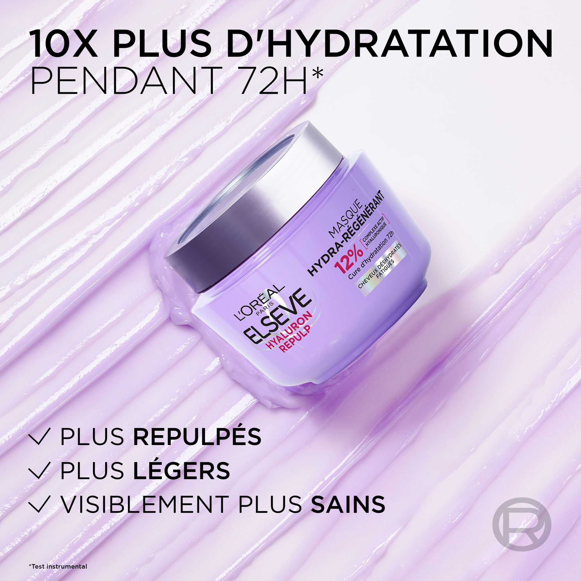 Elseve Hyaluron Repulp Masque Hydra-Regenerant pour Cheveux Deshydrates