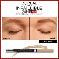 Crayon a Sourcils Infaillible 24H Brow Crayon a Sourcils Pointe Triangulaire
