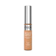 Photo du tube Accord Parfait Serum Anti-Cernes sur fond blanc. Le flacon transparent laisse voir la texture beige et possede un bouchon argente brillant. L'etiquette precise la formule enrichie a 1,5 % d'acide hyaluronique et de cafeine.