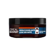 Pot d'Argile Modelante L'Oreal Men Expert BarberClub pour un look decoiffe, fixation moyenne et effet mat.