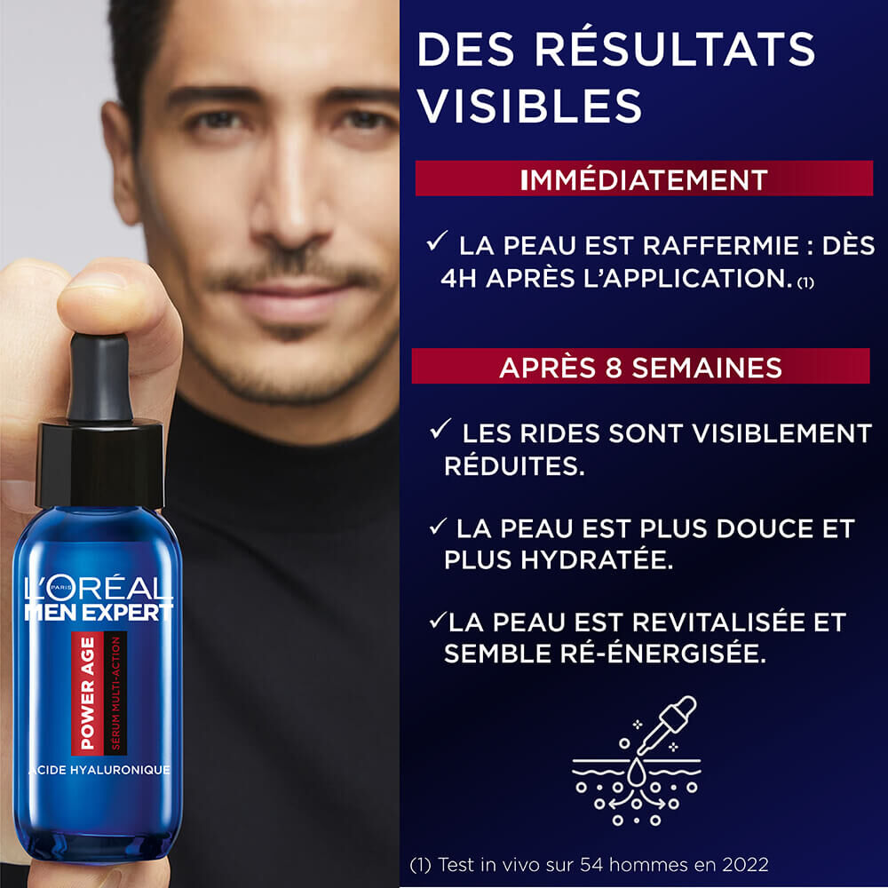 Men Expert Power Age Serum Multi-Action Acide Hyaluronique