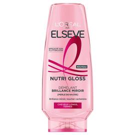 Elseve Nutri Gloss   Apres-Shampooing Demelant Brillance Miroir enrichi en Perle de Nacre