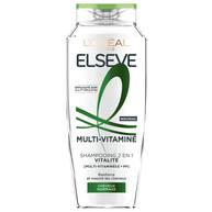 Elseve Multi-Vitamine   Shampooing Vitalite 2 en 1 enrichi en Multi-vitamines E et PP