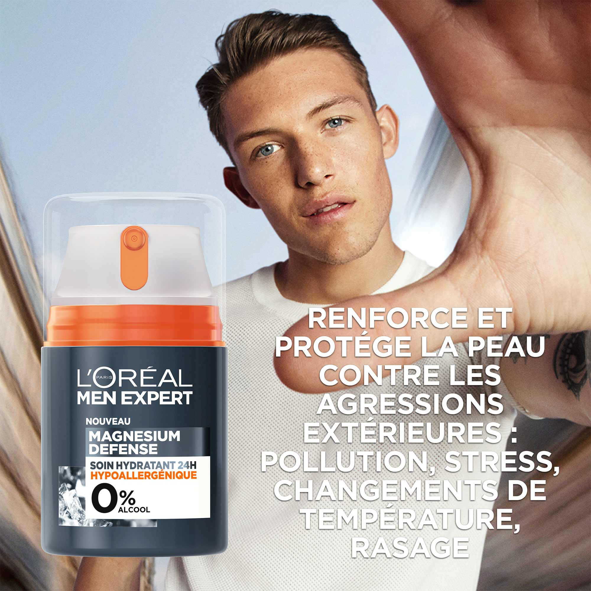 Magnesium Defense Soin Hydratant 24H Hypoallergenique 0%