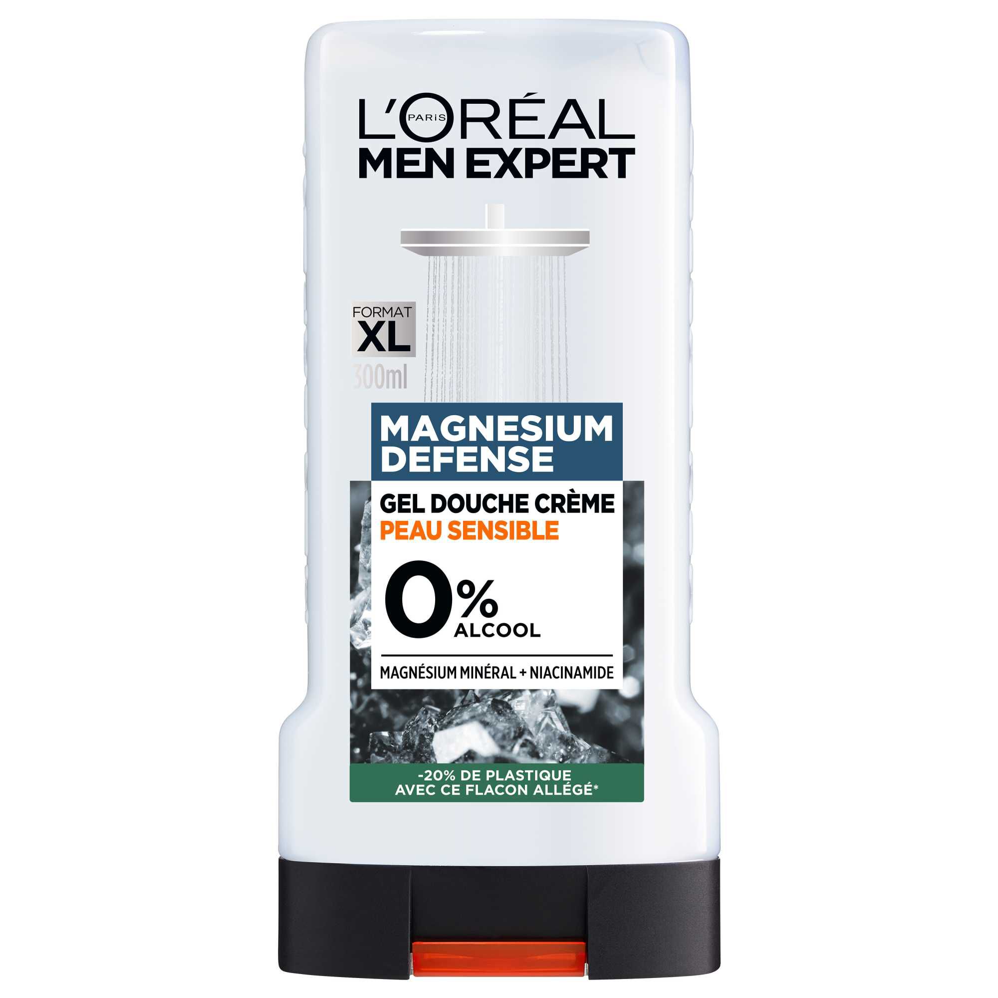 Men Expert Magnesium Defense Gel Douche Creme Peau Sensible 0%