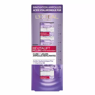 Revitalift Filler [+ Acide Hyaluronique] Ampoules repulpantes Hyaluro-cure