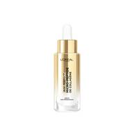 Bouteille doree du serum rafermissant L'Oreal Age Perfect Micro-Peptide de Collagene avec pipette.
