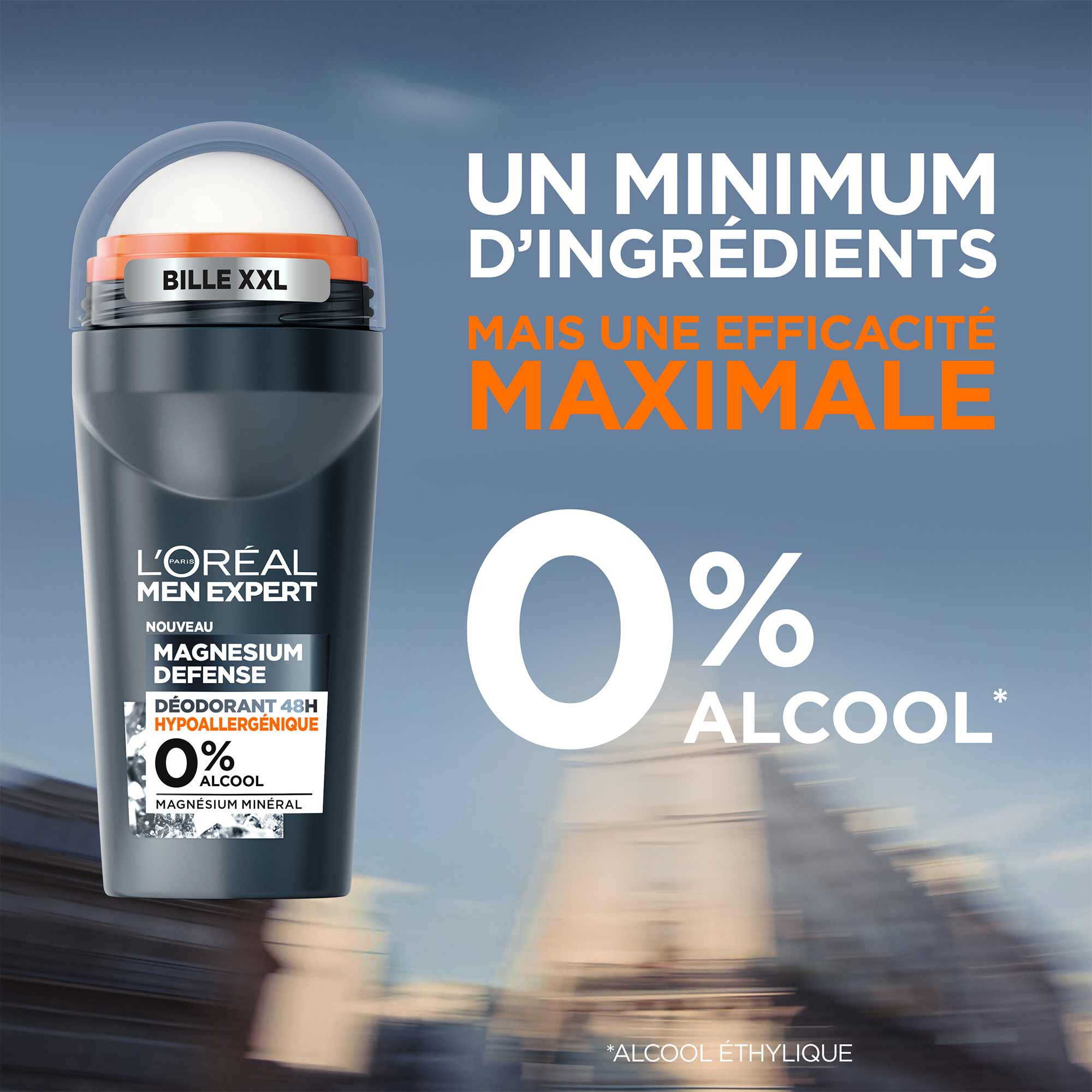 Magnesium Defense Deodorant Bille 48H Hypoallergenique