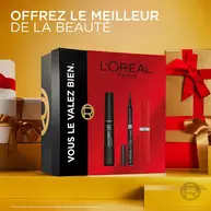 L'Oreal Paris   Coffret Cadeau – L'Oreal Paris Telescopic Lift Noir, Felt tip Eyeliner, Infaillible Matte Resistance Rouge.