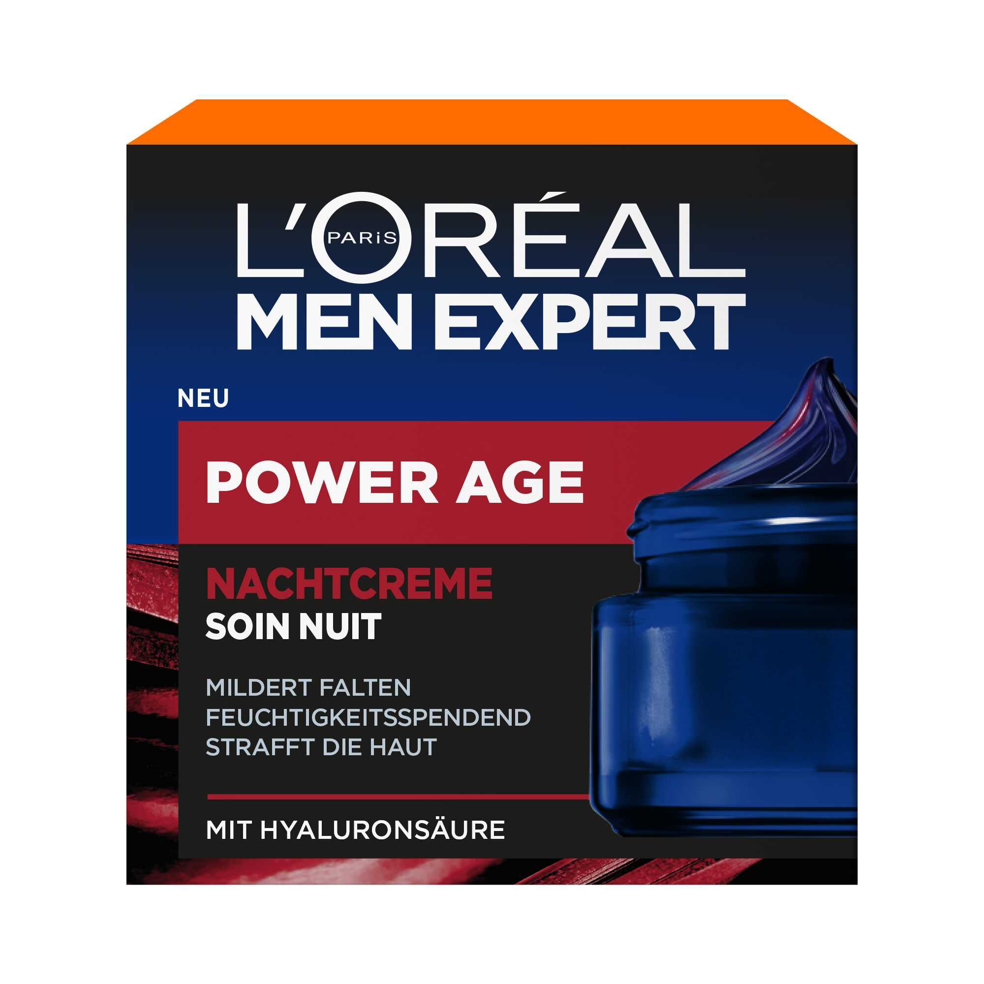 Men Expert Power Age Soin Nuit Acide Hyaluronique