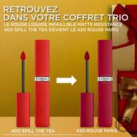 L'Oreal Paris   Coffret Cadeau – L'Oreal Paris Telescopic Lift Noir, Felt tip Eyeliner, Infaillible Matte Resistance Rouge.